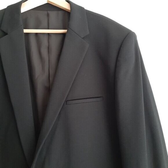 X SUIT Comfort Stretch Blazer Jacket Black Men's Sz 48 - Picture 7 of 15